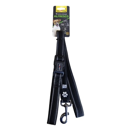 GIMDOG GUINZAGLIO.MESCH 2.5*120 CM NERO