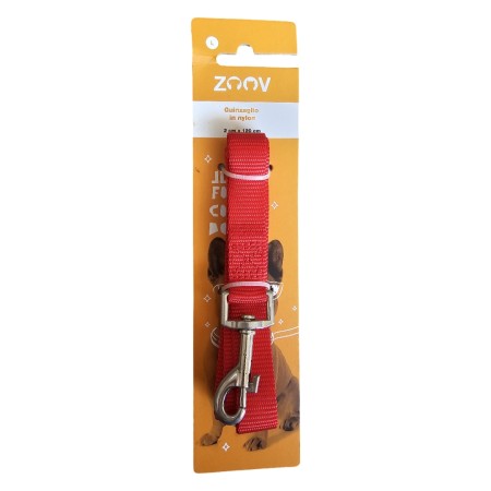 LEASH FOR DOGS IN RED NYLON MM. 20 CM. 120