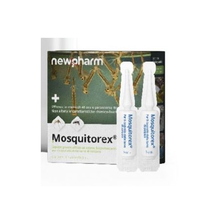 NEWPHARM MOSQUITOREX FIALE IDELA CON LARVE DI
