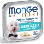 MONGE FRESH PATE AND SMALL CHUNKS FOR DOGS WITH COD GR. 100