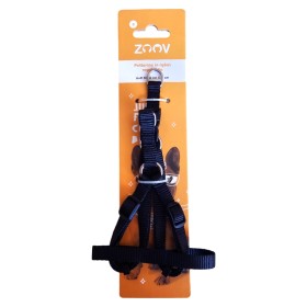 PETTORINA PER CANI REGOLABILE IN NYLON NERO MM.