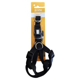 ADJUSTABLE HARNESS FOR DOGS IN BLACK NYLON MM. 20x40 / 58cm.