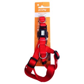 ADJUSTABLE HARNESS FOR DOGS IN RED NYLON MM. 20x40 / 58cm.