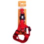 ADJUSTABLE HARNESS FOR DOGS IN RED NYLON MM. 20x40 / 58cm.