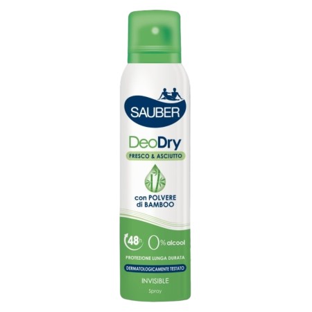 SAUBER DEODRY CON POLVERE DI BAMBOO SPRAY 150ML