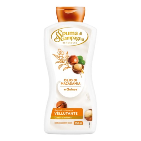 SPUMA DI SCIAMPAGNA BAGNOCREMA 650ML MACADAMIA E QUINO