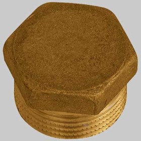 TAPPO MASCHIO IN OTTONE GIALLO  ART. 292 GR. 1 - 1/2
