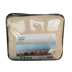 VELA RETE PARASOLE QUADRATA DI COLORE BEIGE 3x3