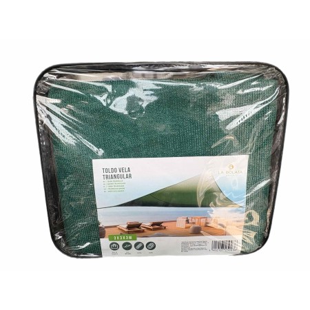 VELA RETE PARASOLE TRIANGOLARE DI COLORE VERDE