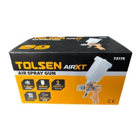 TOLSEN AEROGRAFO CON SERBATOIO NYLON SUPERIORE UGELLO MM. 1,4 ATTACCO RAPIDO LT. 0,6