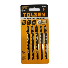 TOLSEN LAME PER SEGHETTO ALTERNATIVO T244D PER LEGNO E PVC PZ. 5