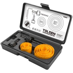 TOLSEN SET 11 pz FRESE A TAZZA BI-METALLO DA mm. 19 A mm. 64