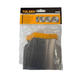 TOLSEN SET 4 SPATOLE CON LAMA IN ACCIAIO mm. 50 80 100 120
