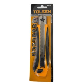 TOLSEN TAGLIERINO CUTTER IN ABS CON PULSANTE PIATTO E 3 LAME INOX MM. 25