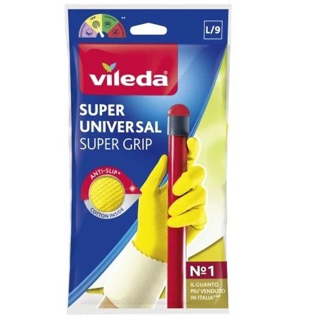VILEDA SUPER UNIVERSAL GUANTI CASALINGHI TAGLIA L/9