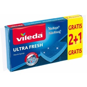 VILEDA ULTRA FRESH BLU SPUGNA ABRASIVA 3+1 GRATIS