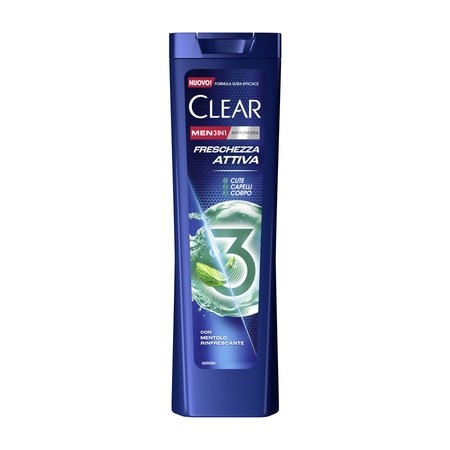 CLEAR SHAMPOO 225ML FRESCH.ATTIVA 3 IN 1