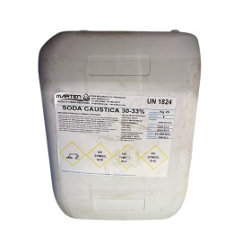 SODA CAUSTICA LIQUIDA 30/33% A BASE DI IDROSSIDO DI SODIO  KG. 25