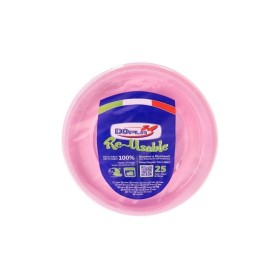 DOPLA COLOR ROSA PIATTI PIANI 25PZ