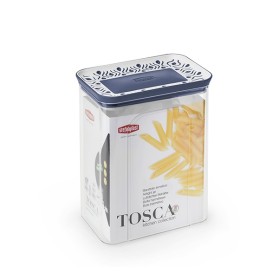 STEFANPLAST RECTANGULAR JAR TOSCA 2,2LT WHITE / PALACE BLUE