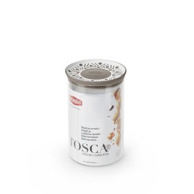 STEFANPLAST TOSCA ROUND JAR 1,2LT WHITE / LIGHT TAUPE PLUS