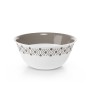 STEFANPLAST TOSCA BOWL D.23 CM WHITE / LIGHT TAUPE PLUS