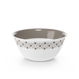 STEFANPLAST TOSCA BOWL D.23 CM WHITE / LIGHT TAUPE PLUS