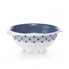 STEFANPLAST TOSCA PASTA STRAINER D.28 CM WHITE / PALACE BLUE