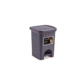 PATTUMIERA DA BAGNO IN PLASTICA ELEGANCE BLU NAVY 6 cm. 20,5x20,5x28h.