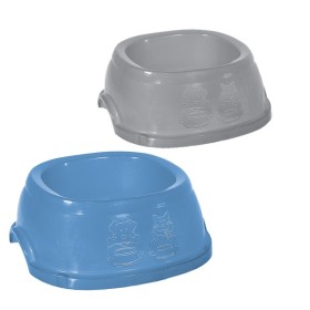 Stefanplast Break 4 Ciotola Con linguette antiscivolo inserite assortite grigio pietra/blu acciaio cm. 28x28x10h.