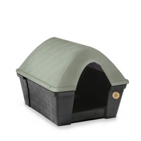 STEFANPLAST CUCCIA PER CANI CASA FELICE GRANDE GREEN LINE GRIGIO ARDESIA cm. 96x78x73h.