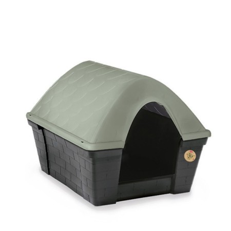 STEFANPLAST CUCCIA PER CANI CASA FELICE GRANDE GREEN LINE GRIGIO ARDESIA cm. 96x78x73h.