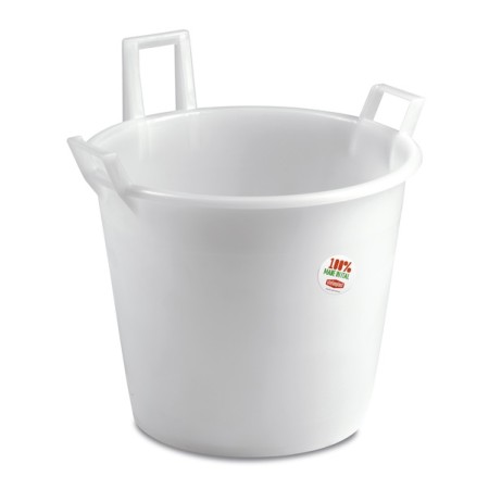 STEFANPLAST MASTELLO TRE MANICI IN POLIETILENE NEUTRO cm. 45x36h.
