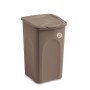 STEFANPLAST PORTABIANCHERIA IN PLASTICA LINEA PRIMAVERA CHIUSO  COLORE TORTORA LT. 50 cm. 37x37x56h.