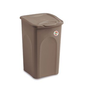 STEFANPLAST PORTABIANCHERIA IN PLASTICA LINEA PRIMAVERA CHIUSO  COLORE TORTORA LT. 50 cm. 37x37x56h.