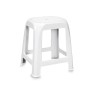 STEFANPLAST SGABELLO ELFO IN PLASTICA BIANCO cm. 41x35x46h