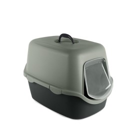 STEFANPLAST TOILETTE CHIUSA PER GATTI CATHY GREEN LINE GRIGIO ARDESIA cm. 56x40x40h.