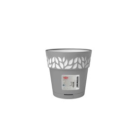 STEFANPLAST VASO OPERA DEC. CLOE D.15 X H.15 CM GRAFITE/GRIGIO LUCE