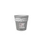 STEFANPLAST VASO OPERA DEC. CLOE D.15 X H.15 CM GRAFITE/GRIGIO LUCE