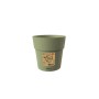 VASO IN PLASTICA ETHICA COLORE VERDE OLIVA cm. 15x15h.