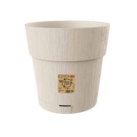 STEFANPLAST VASO IN PLASTICA ETHICA COLORE GESSO cm. 30x29h.
