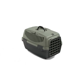 TRASPORTINO GULLIVER 1 TRASPORTINO PER ANIMALI PER PICCOLA TAGLIA GREEN LINE FOGGY GREEN/GRIGIO ARDESIA cm. 48x32x31h.
