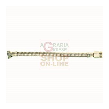 FLESSIBILE IN ACCIAIO INOX ATTACCO MASCHIO 1/2 FEMMINA 3/8 CM. 30