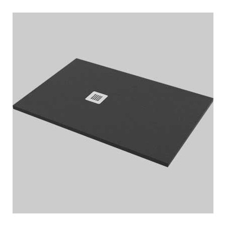 PIATTO DOCCIA RETTANGOLARE EFFETTO PIETRA ANTRACITE cm. 80x120