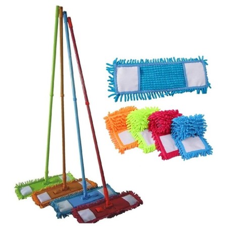 SCOPA CATTURA POLVERE IN MICROFIBRA CON MANICO ALLUNGABILE