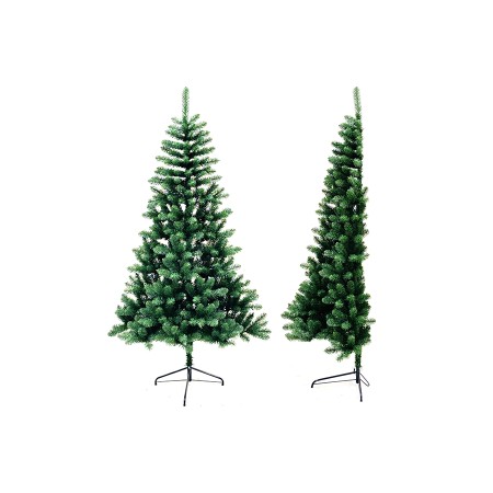 ALBERO DI NATALE A PARETE PARETE SALVASPAZIO 524 RAMI E BASE IN METALLO CM. 210