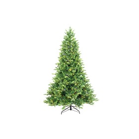 ALBERO DI NATALE GINEVRA CON 1203 RAMI CON BASE IN METALLO CM. 210