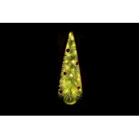 ALBERO DI NATALE LUMINOSO  CON 40LED A BATTERIA E CON TIMER CM. 15x35x40