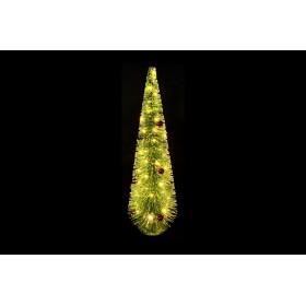 ALBERO DI NATALE LUMINOSO CON 60LED A BATTERIA E CON TIMER  CM. 17x45x50