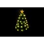 ALBERO DI NATALE VERDE CON 55 LUCI BIANCO CALDO 50 RAMI  CM. 60